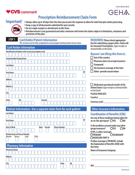 geha claim reimbursement form.